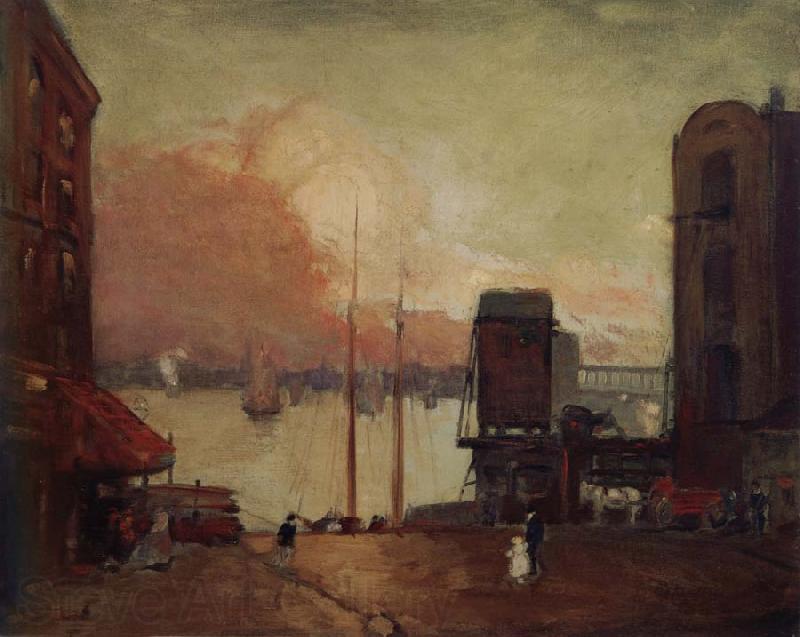 Robert Henri Cumulus Clouds,East River Spain oil painting art